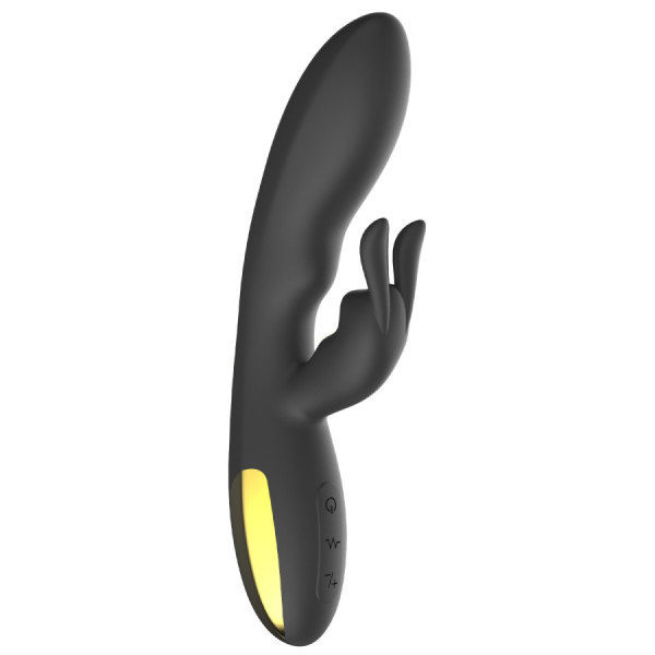 Vibromasseur rabbit noir Luxe très puissant, USB 